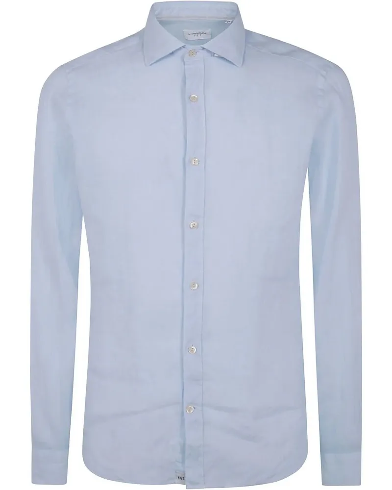 Tintoria Mattei Linen Classic Shirt Blue