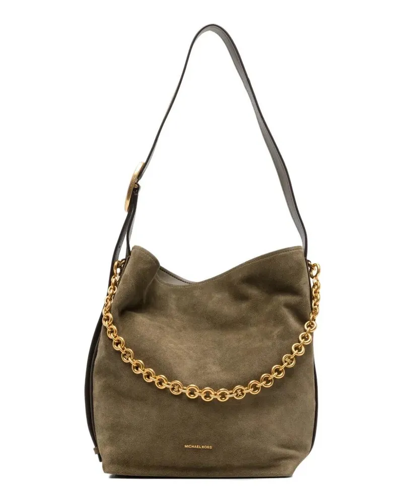 Michael Kors Shoulder Bag Chain "Lg Bucket Green