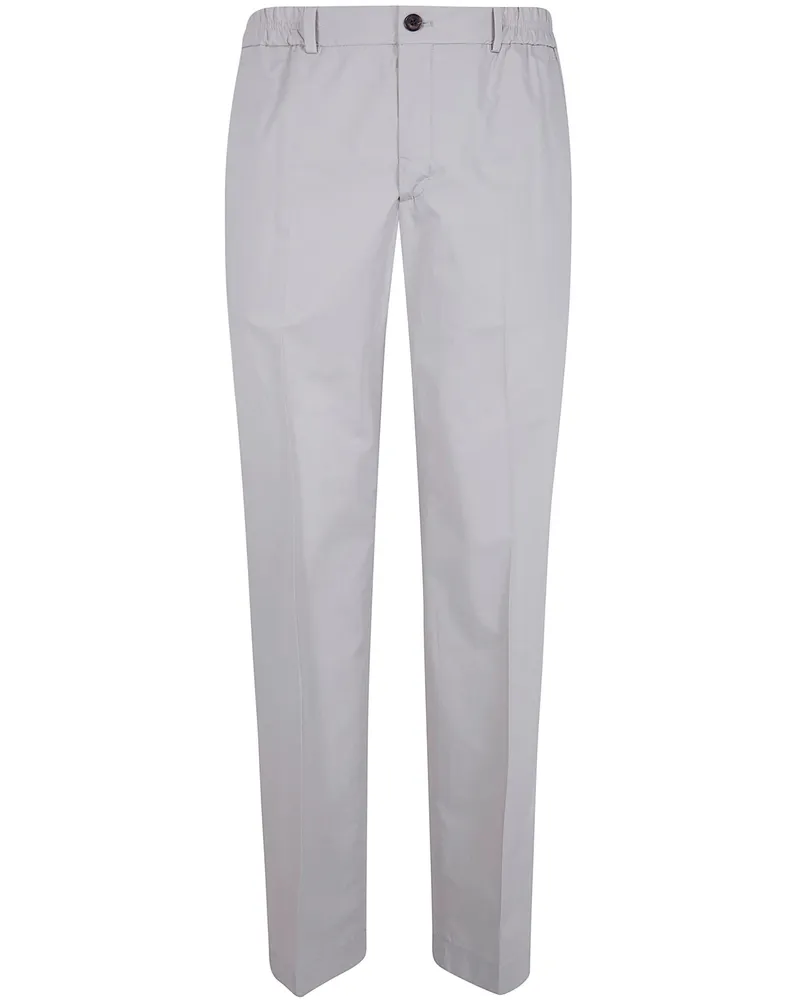 Incotex Elastic Waist Chino Trousers Gray