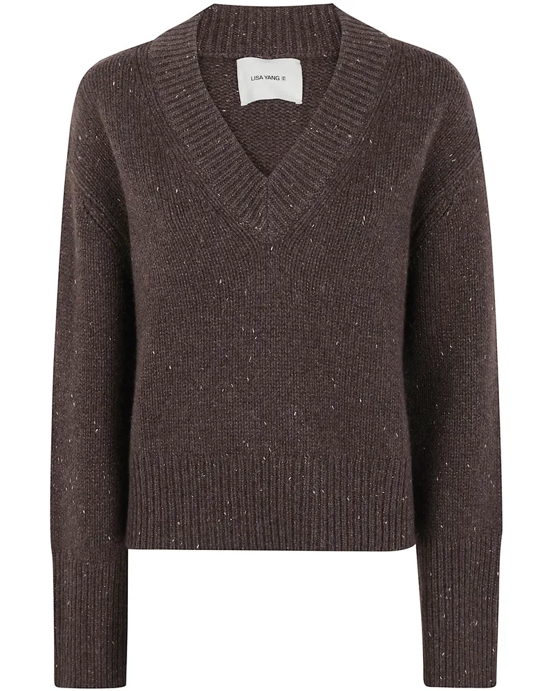 Lisa Yang Sweater Sparkle "Anella Brown