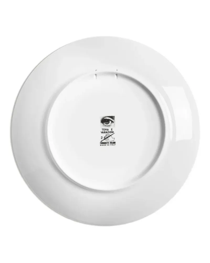 Fornasetti Theme And Variations N.02" Plate Multi