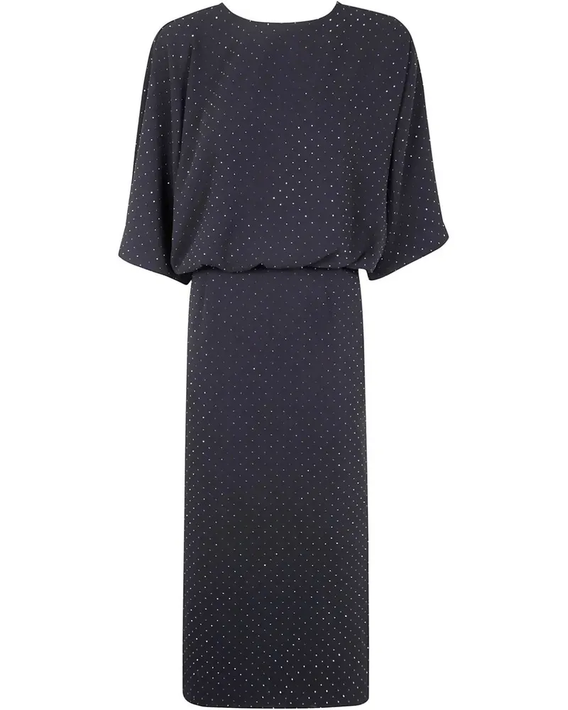 Essentiel Handsome Rhinestone Midi Dress Black