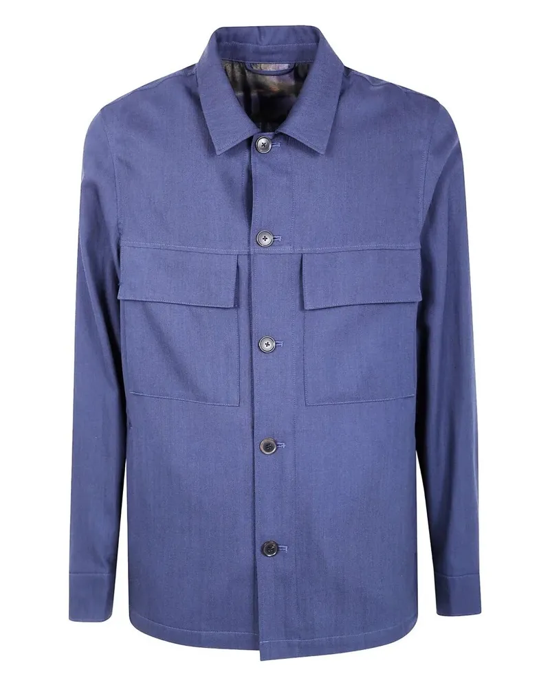 Paul Smith Mens Shirt Jacket Blue