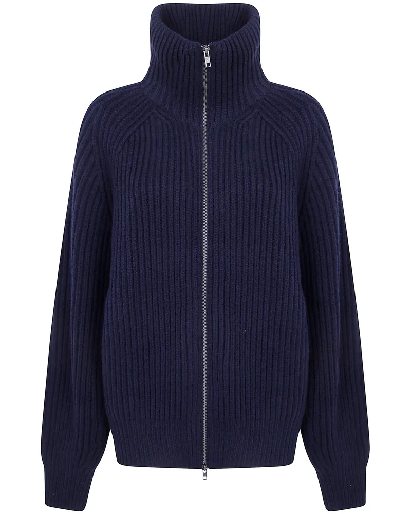 Soeur Wool Bomber Jacket "Jasper Blue