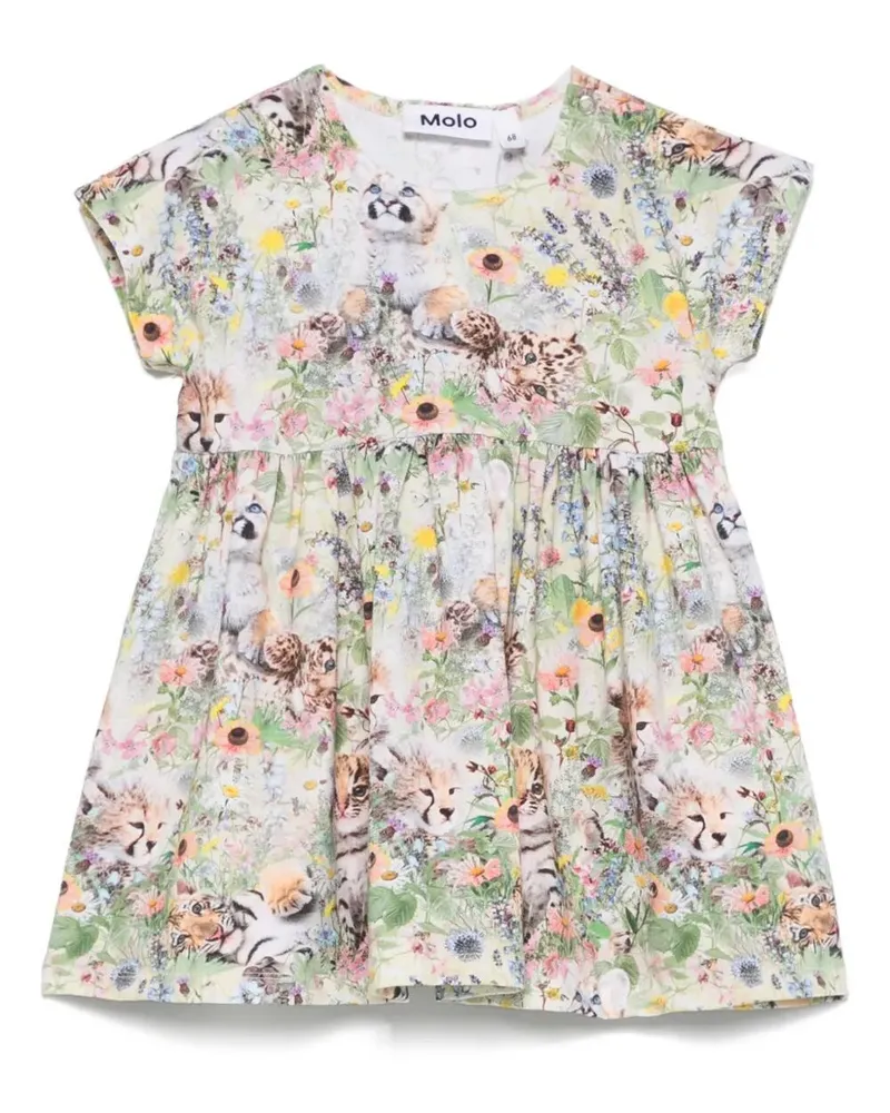 Molo Channi Short Sleeves Dress Multi