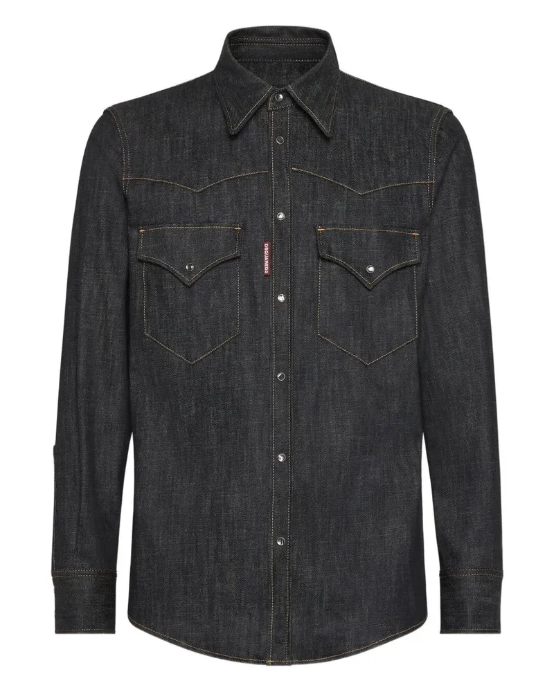 Dsquared2 Fashion Western Shirt Black