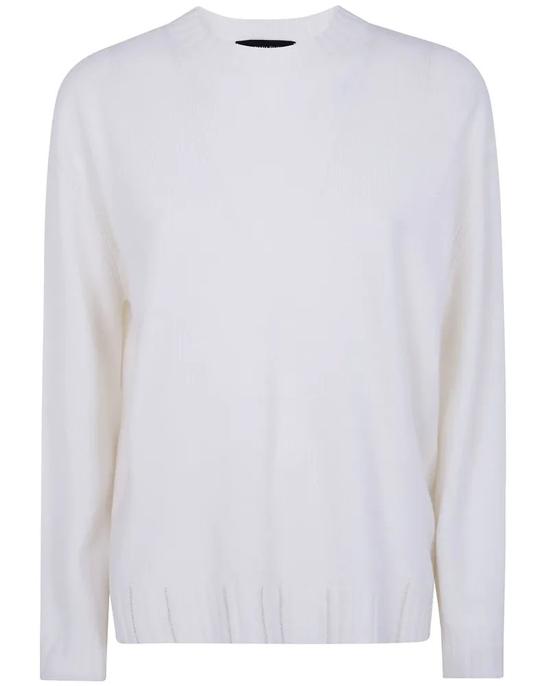 Fabiana Filippi Sweater Crew Neck "Platinum White