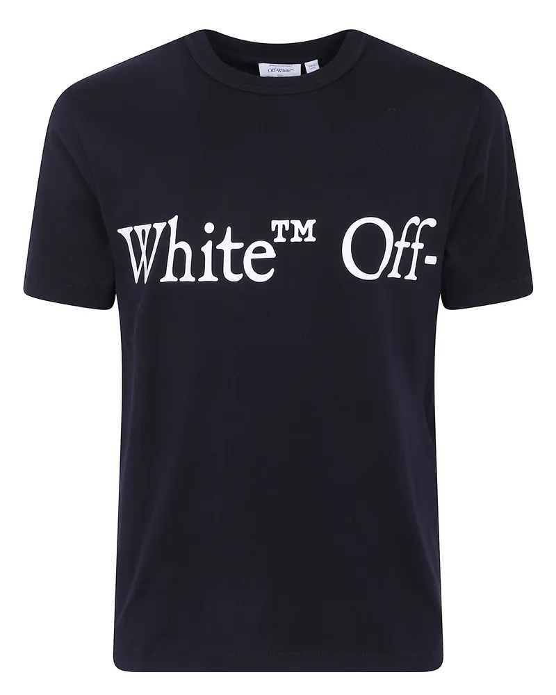 OFF-WHITE T-Shirt Short Sleeves "Bookish Scarf Regular Black