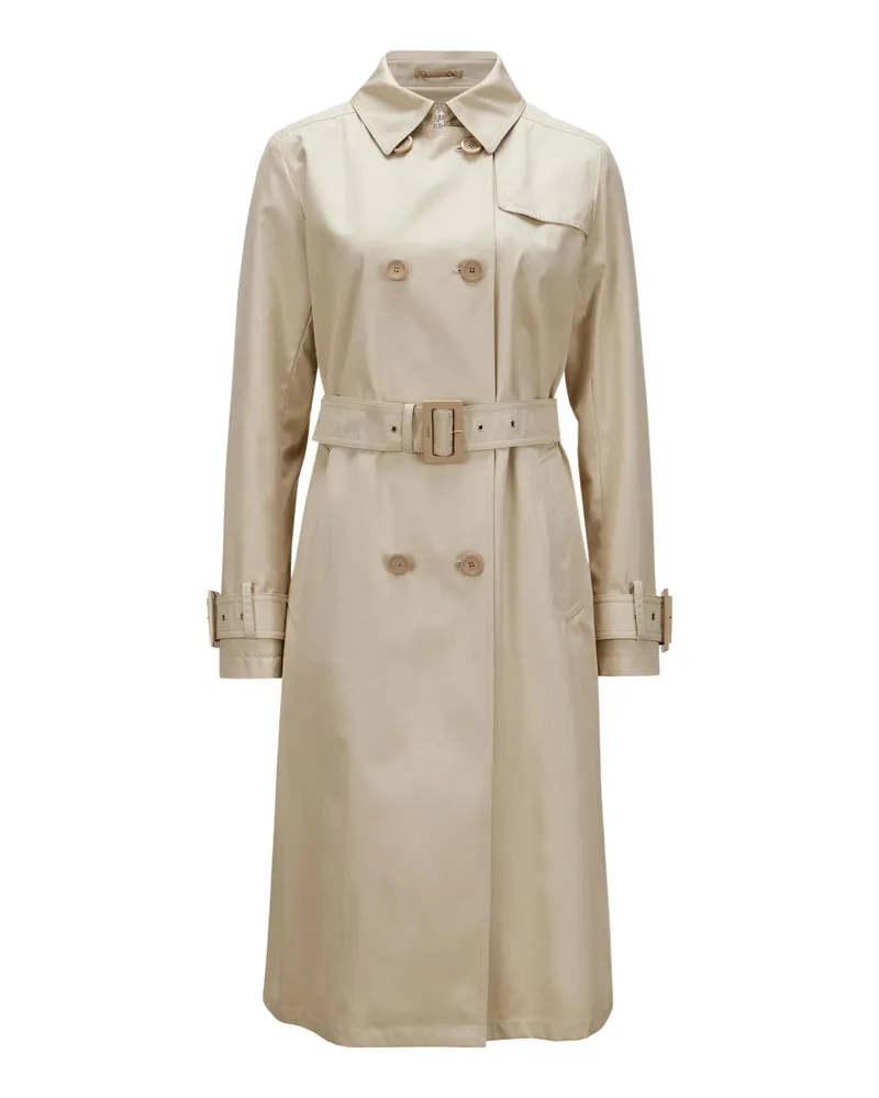 Herno Delon Detta Double Breast Trench Coat Beige