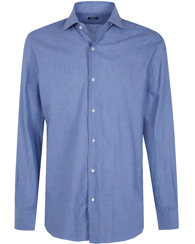 BARBA Shirt Classic Light Blue "Chevron Classic Shirt Blue