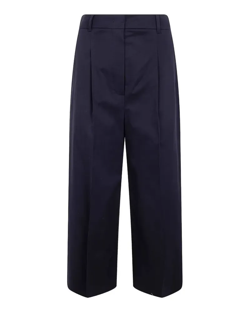 Max Mara Tequila" Cotton Wide Leg Trousers Black