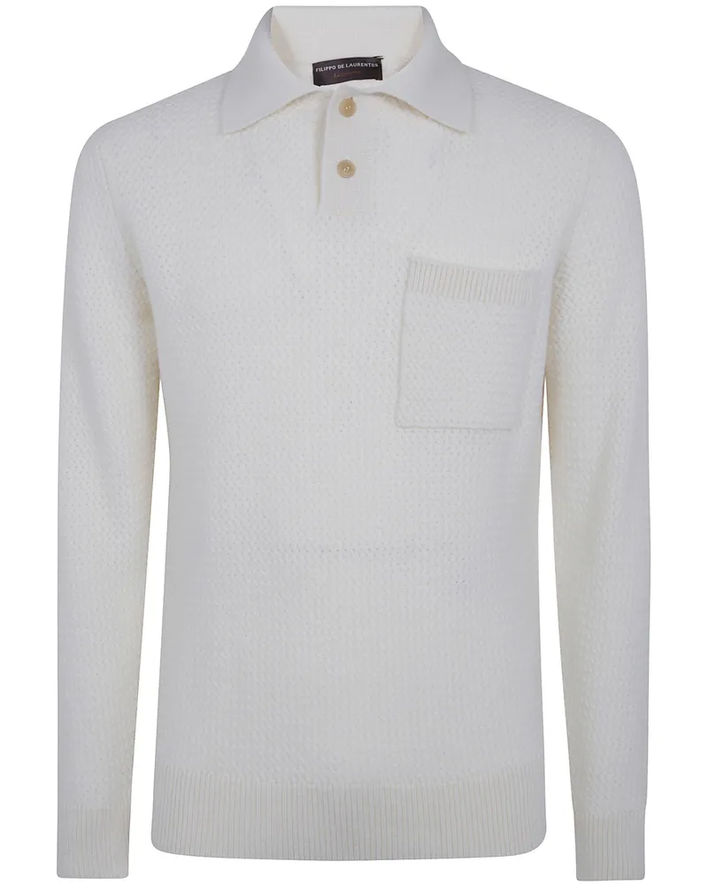 Filippo de Laurentiis Polo Neck Sweater White