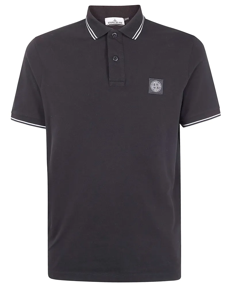 Stone Island Short Sleeves Polo Shirt Black