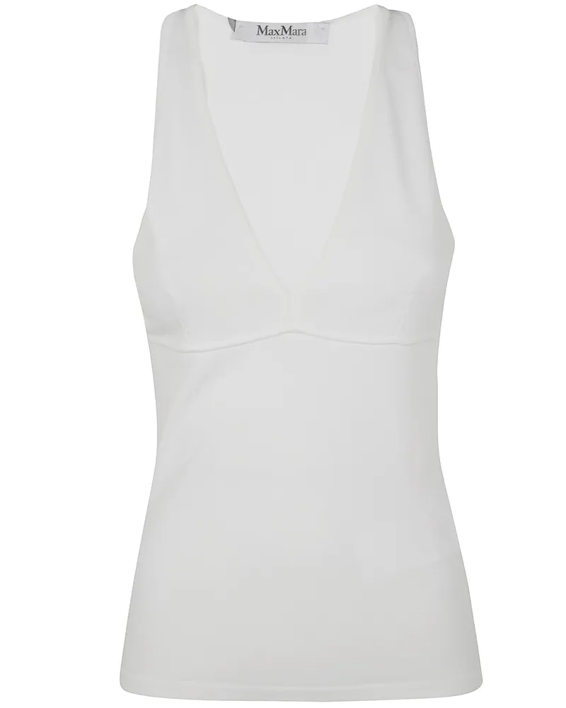Max Mara Armida1234 Cotton Bra Tank White
