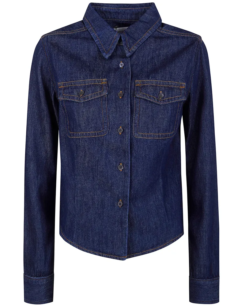 Dries van Noten Cellie" Denim Shirt Blue