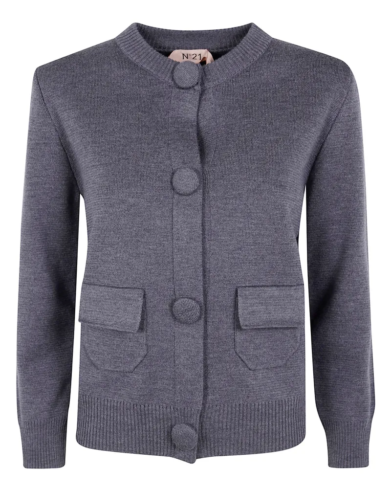 N° 21 Milano Stitch Cardigan Gray