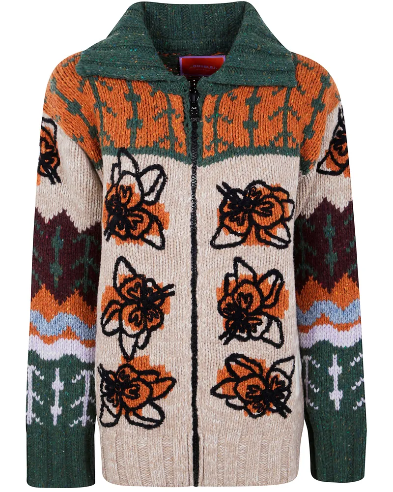 La DoubleJ Embroidered 'Chalet' Cardigan Multi