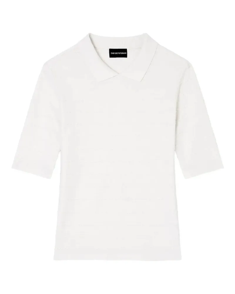 Emporio Armani Short Sleeve Polo Neck White