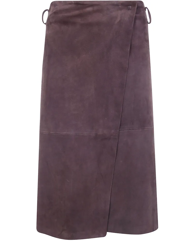 Semicouture Skirt Double Layers "Rosanne Brown