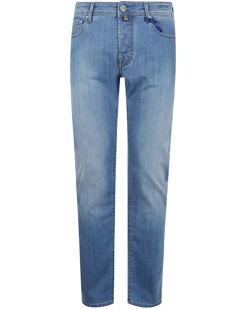 Jacob Cohën Jeans Gamba Dritta "Bard Denim Blue Stretch Blue