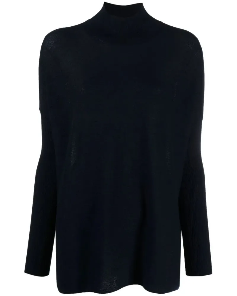 Gentryportofino Turtle Neck Knit Sweater Blue