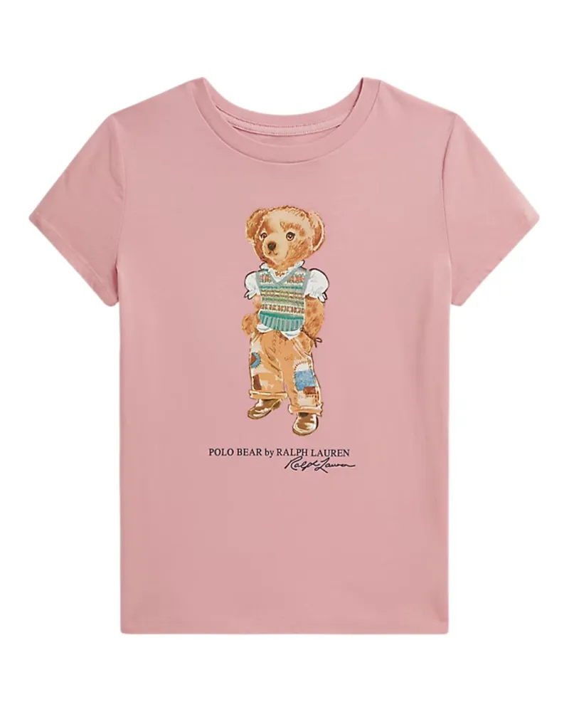 Ralph Lauren T-Shirt Manica Corta "Teddy Bear Pink