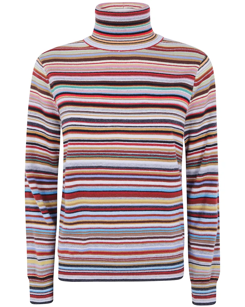 Paul Smith Roll-Neck Knitted Sweater Multi