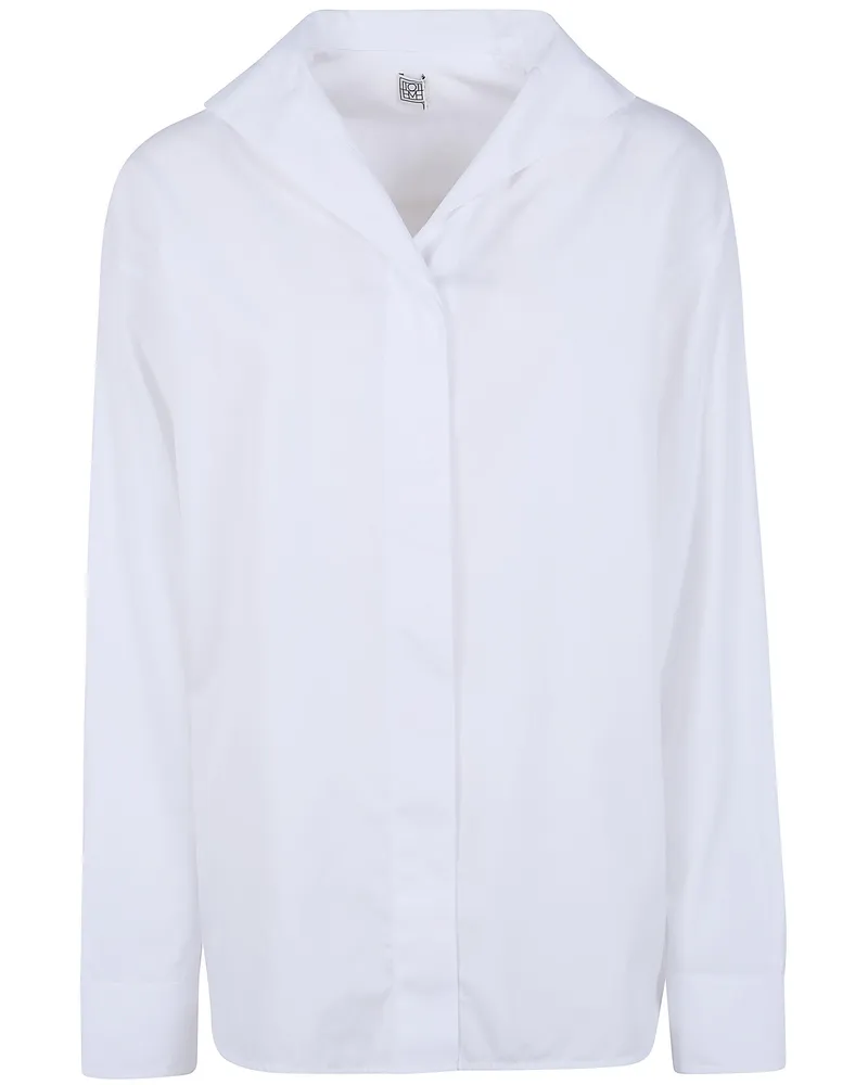 Totême Sharp" Popeline Shirt White