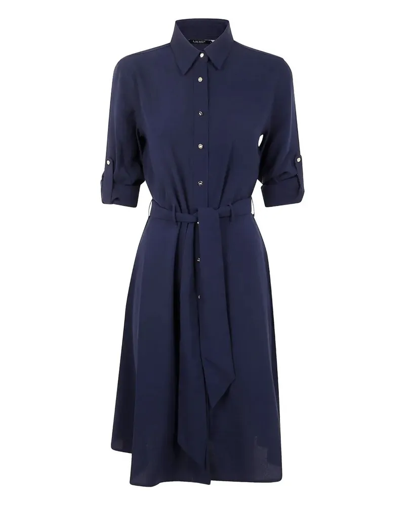 Ralph Lauren Karalynn Long Sleeve Casual Dress Blue
