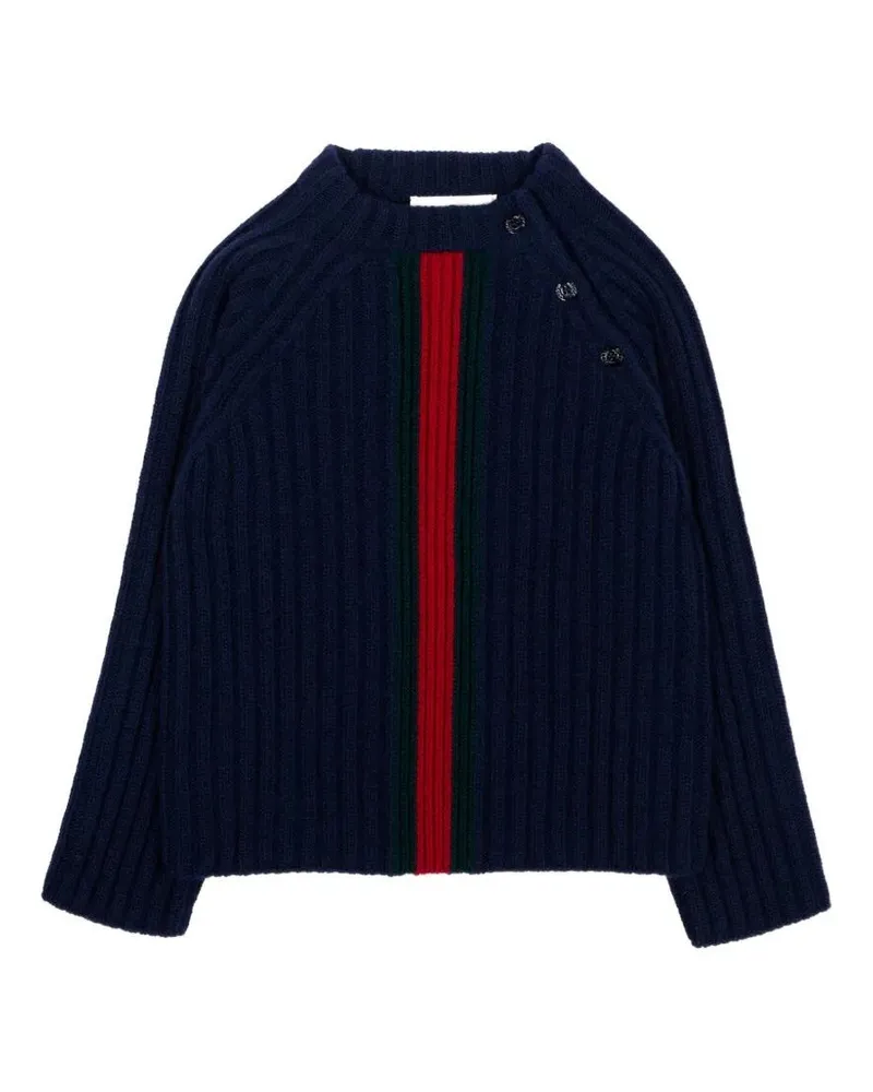 Gucci Sweater Long Sleeves Mock Neck "Baby Blue