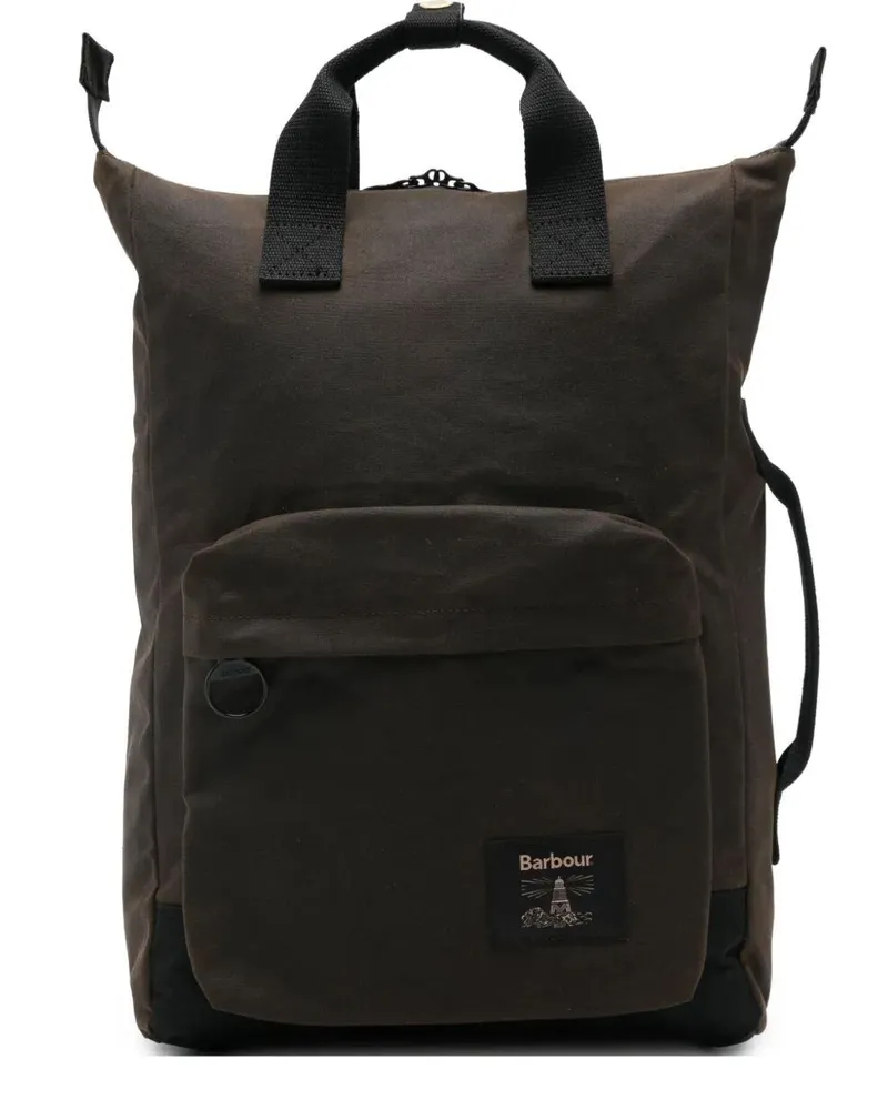 Barbour Waxed Backpack "Field Wax Green