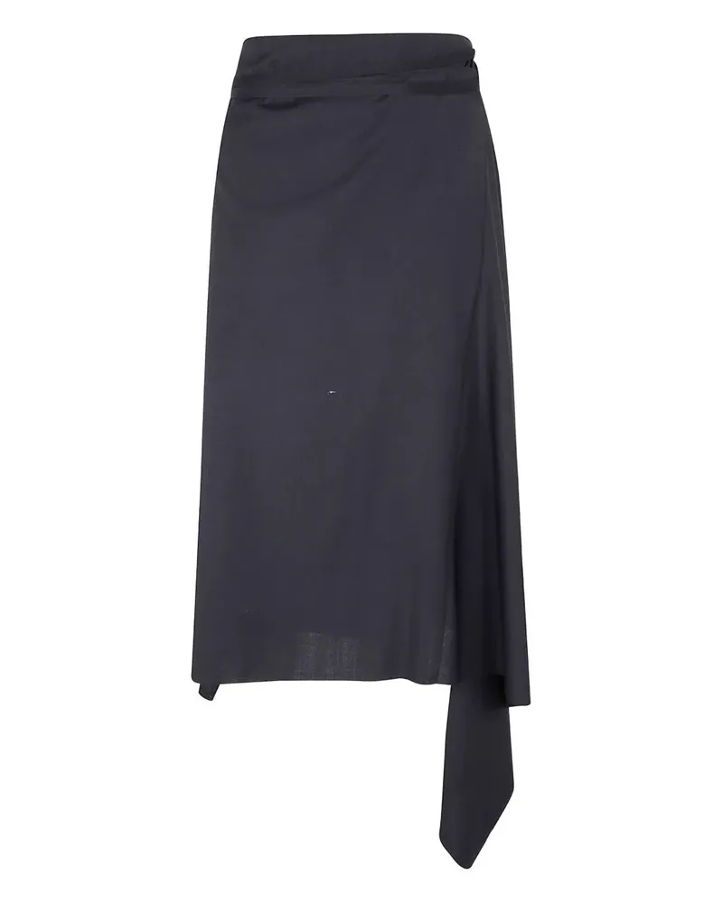 Ann Demeulemeester Ylva Midi Wrap Skirt Black