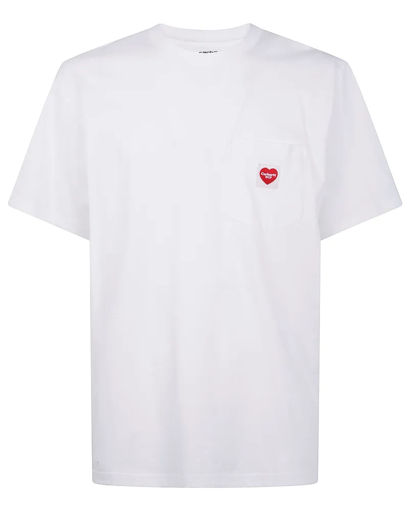 Carhartt WIP Short Sleeves Pocket Heart" T-Shirt White