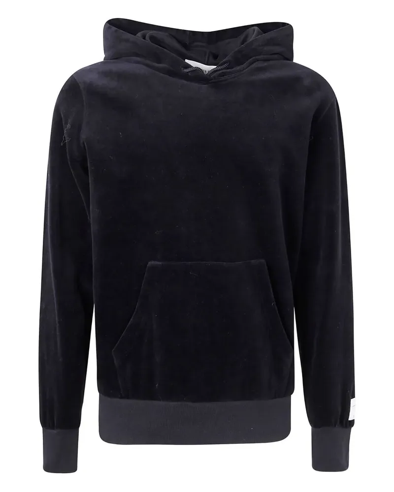 Golden Goose Journey" Man`S Hoodie Swatshirt Double Chenille With Lab Black