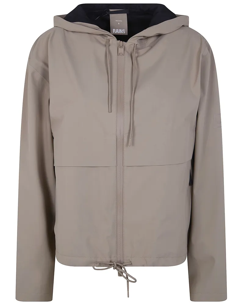 RAINS Suva Hardshell" Short String Woman Jacket Beige