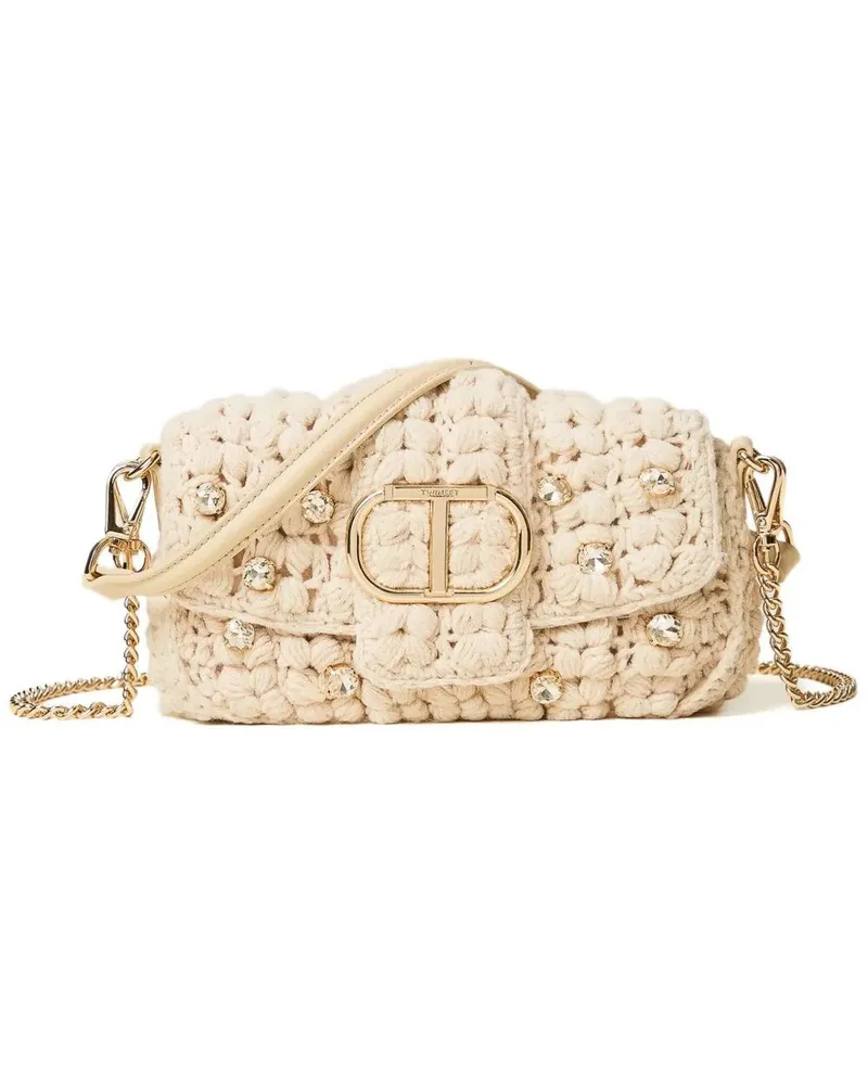 Twin-Set Amie" Shoulder Mini Bag Beige