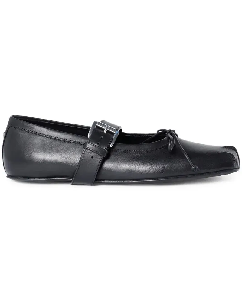 Ann Demeulemeester Ballerinas With Belt "Zoey Black