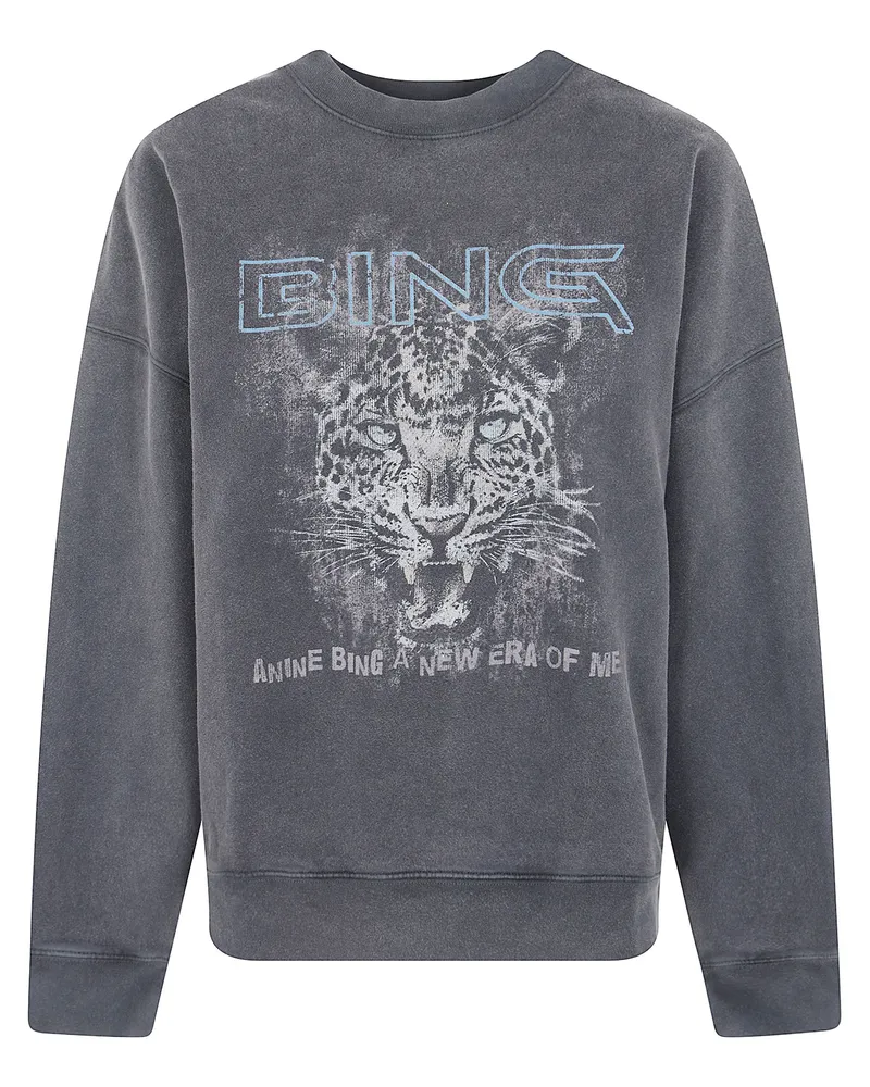 Anine Bing Sweatshirt Main Feature "Miles Black