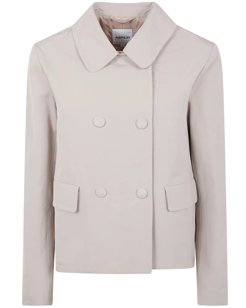 ASPESI Aranciata" Double Breasted Jacket Beige