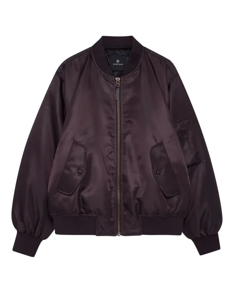 Anine Bing Leon' Bomber Jacket Brown