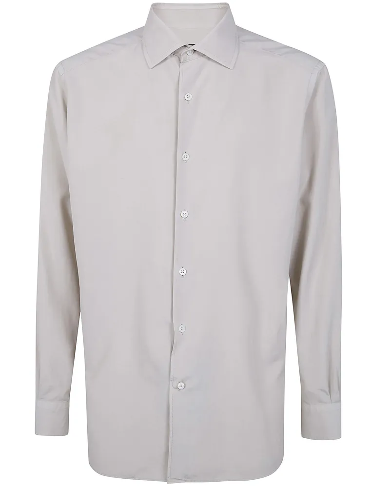 Ermenegildo Zegna Z Lux Leisurewear" Shirt Beige