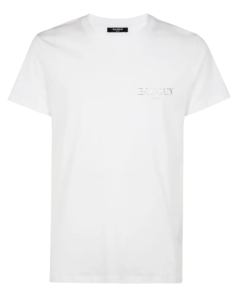 Balmain Balmain Vintage Gel T-Shirt - Slim Fit White
