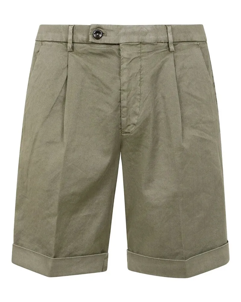 MICHAEL COAL Erick Pieces Bermuda Trousers Green