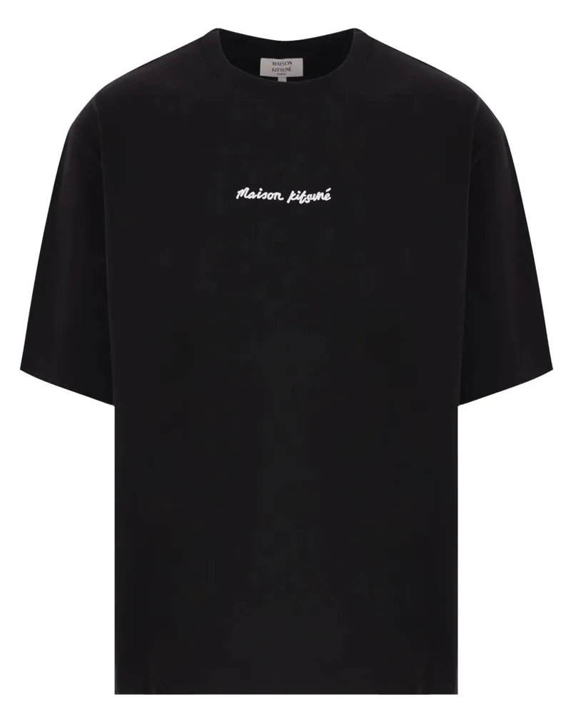 Kitsuné Maison Kitsuné Line Handwriting" Oversize Tee-Shirt Black