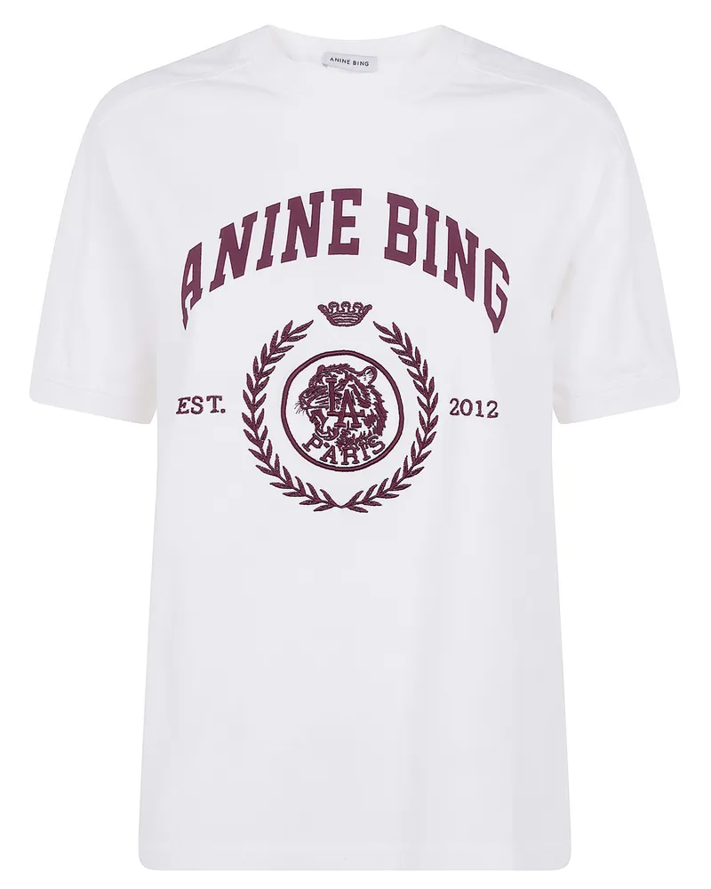 Anine Bing T-Shirt Crew Neck "Jaylin Beige