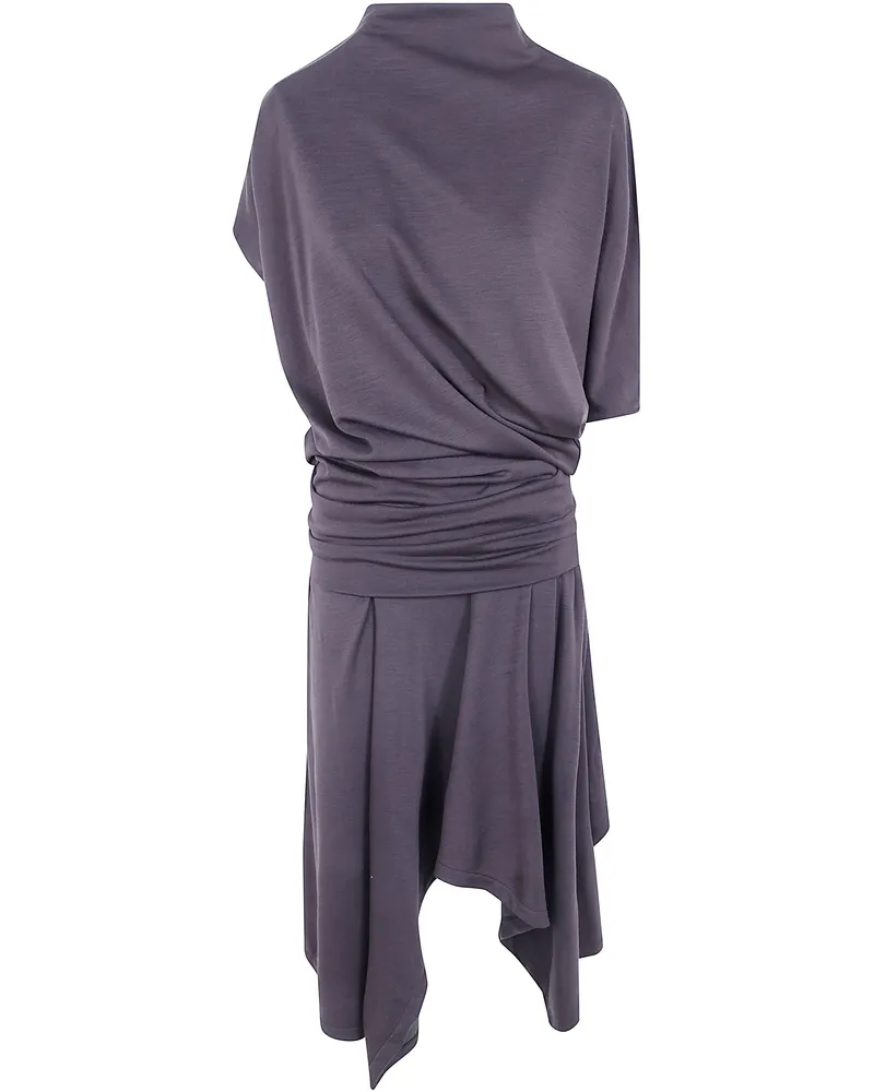 Christophe Lemaire Twisted Dress Brown