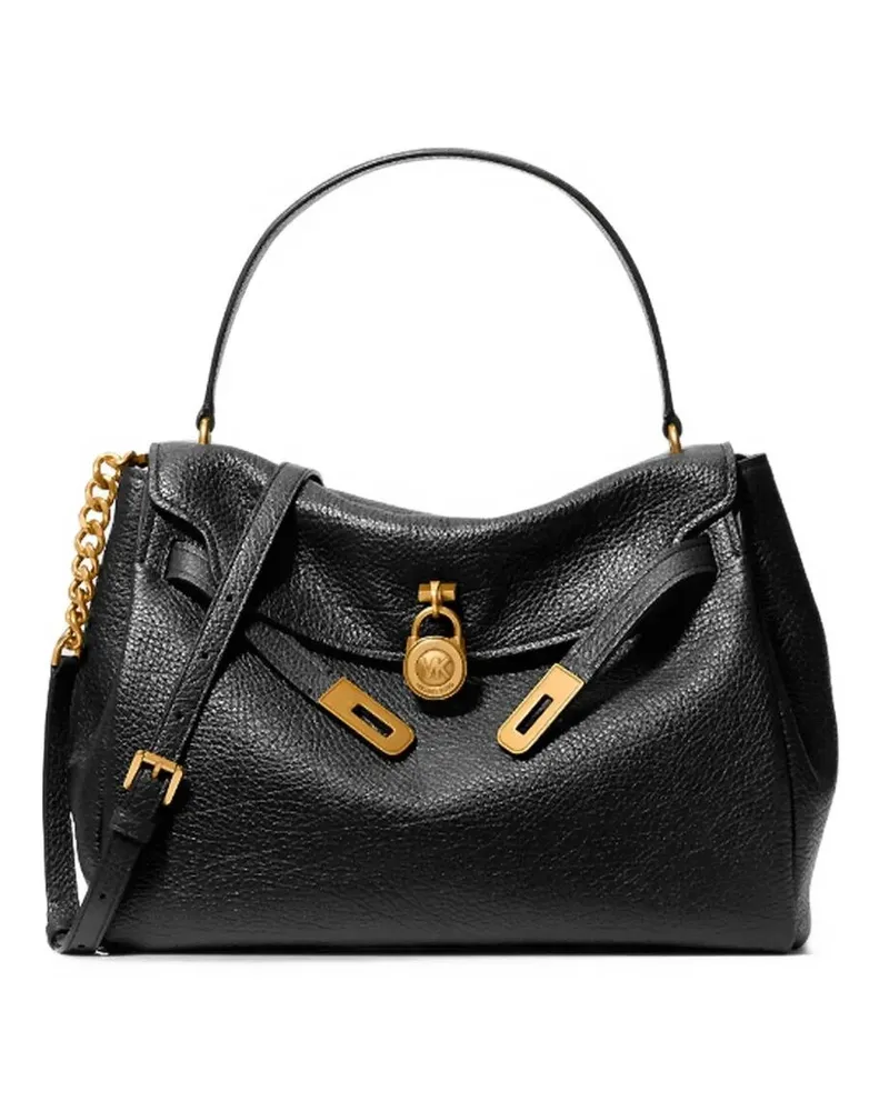 Michael Kors Satchel Flap Lg Flap Th Stachel Bag Black