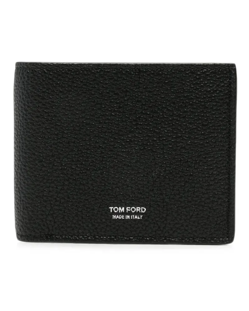 Tom Ford Wallet Bifold Soft Grain Leather "T Line Classic Black