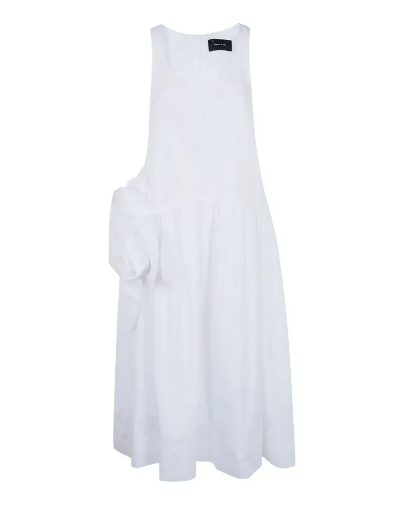 Simone Rocha Pressed Rosette" Tapered Back Flounce Dress White