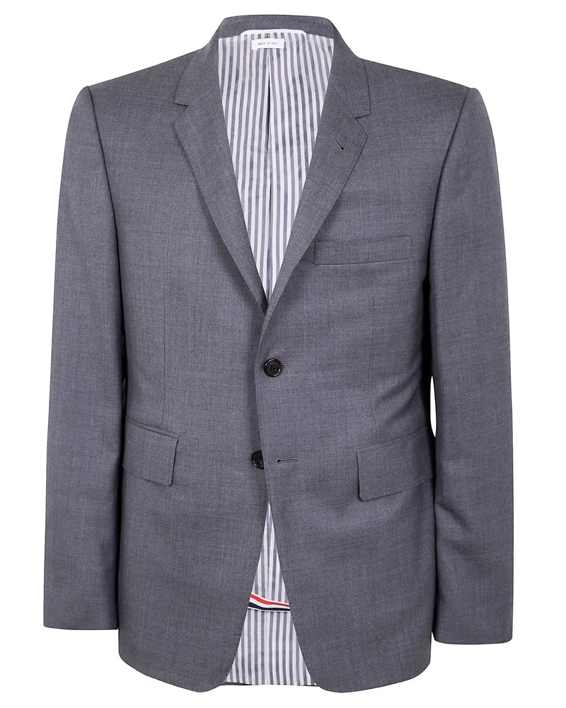 Thom Browne Classic Sport Coat - Fit 1 - In Super 120S Twill Gray